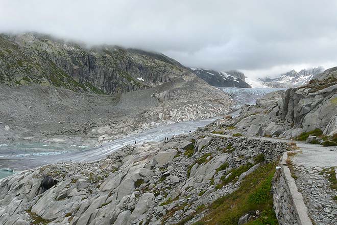 le glacier du Rhône