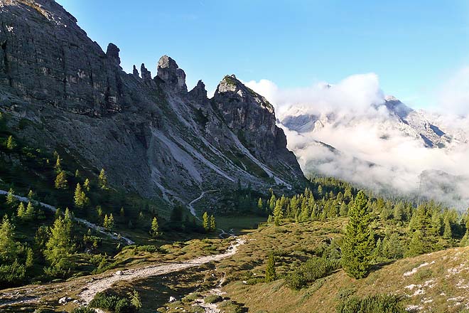 Dolomites, montée vers Tre Cime di Lavaredo