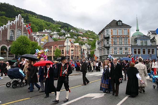 Norvege, Bergen, fête nationale