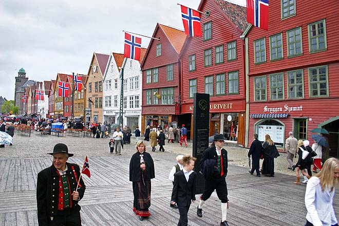 Norvege, Bergen, fête nationale