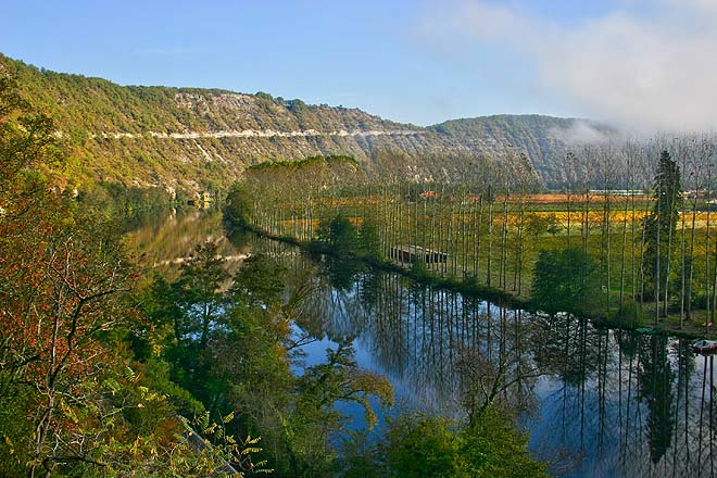 Le Lot et le col de Crayssac