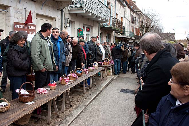 Lalbenque, marché aux truffes