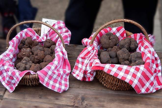 Lalbenque, marché aux truffes